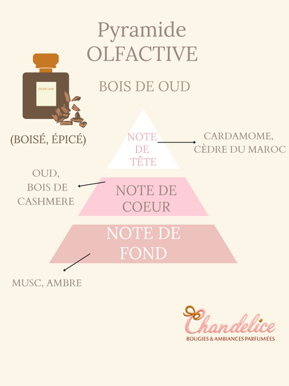 Bougie Édition Renne de Noël  Senteur Bois de oud