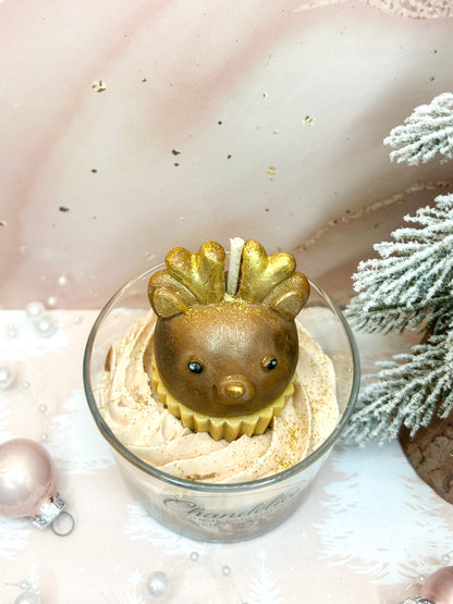 Bougie Édition Cupcake Renne Senteur Cookie Chocolat