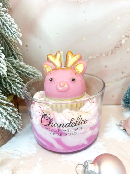 Bougie Édition Cupcake Renne Senteur Sucre d’orge