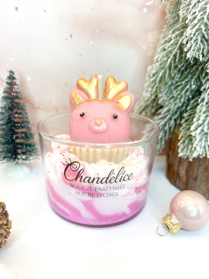 Bougie Édition Cupcake Renne Senteur Sucre d’orge