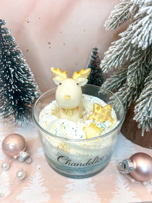 Bougie Édition Renne de Noël  Senteur Linge propre