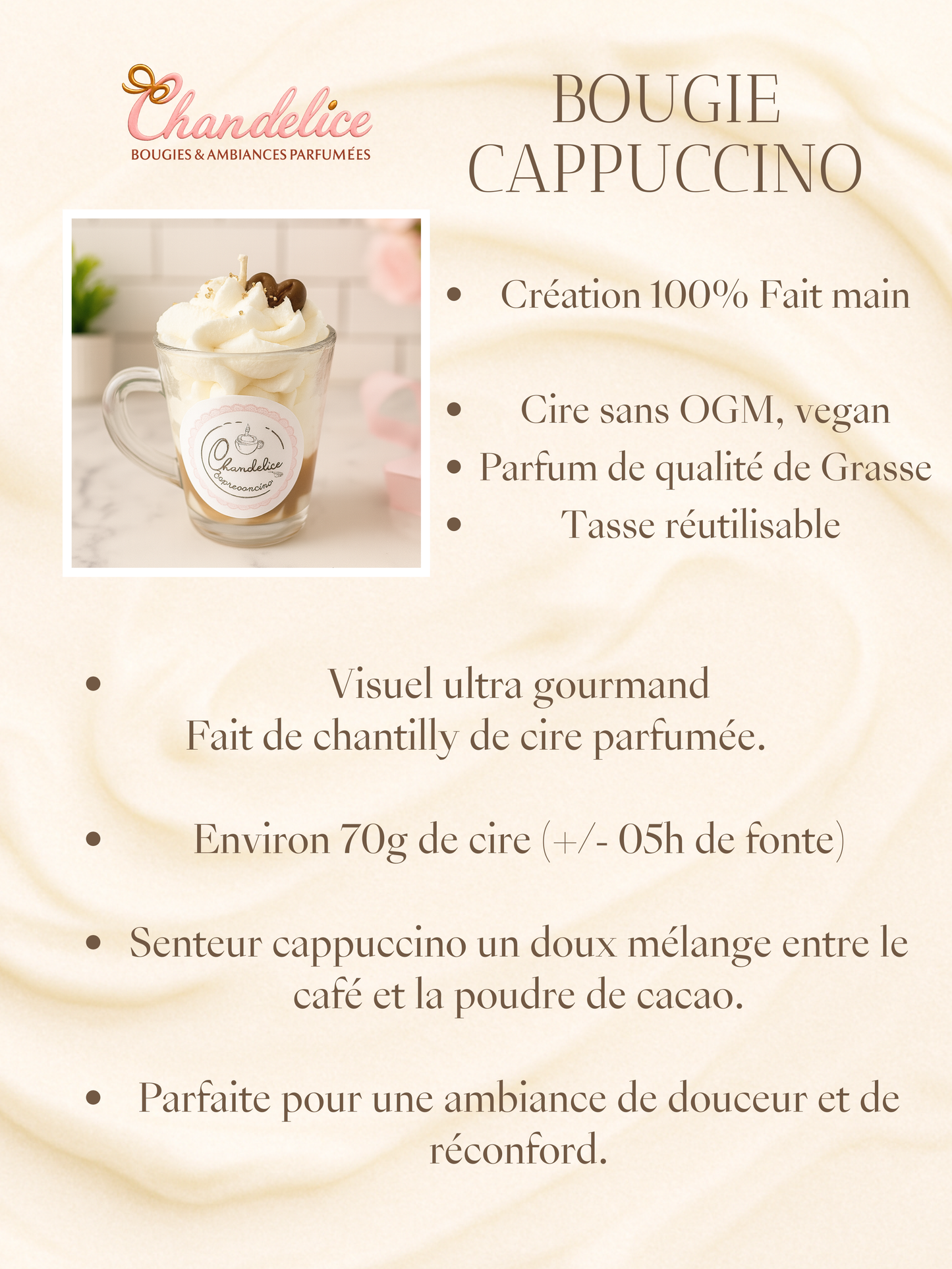 Mini bougie Cappuccino