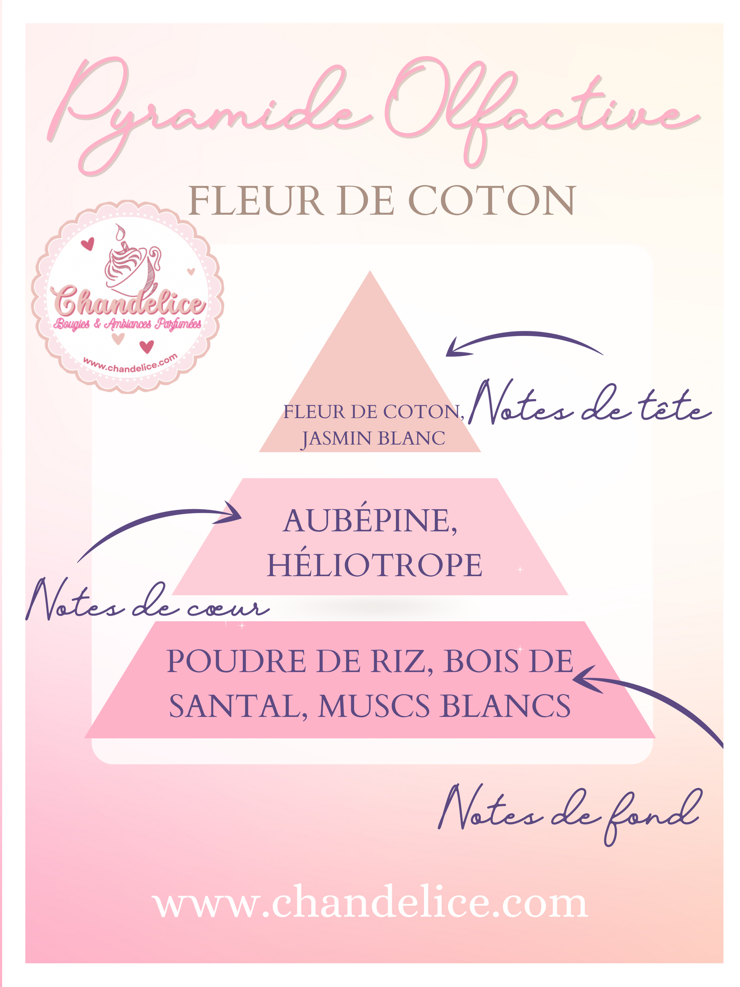 Bougie (petite) Fleur de coton